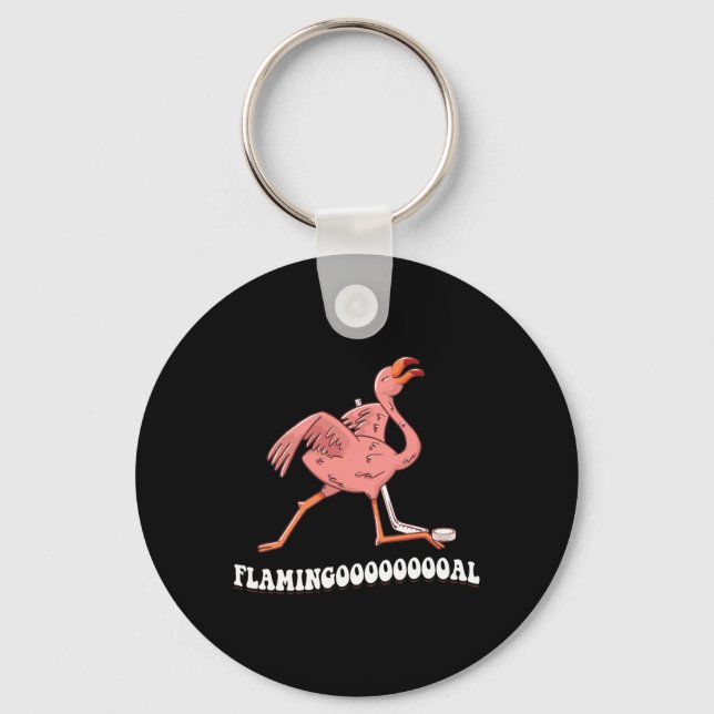 Chaveiro Flamingooooal Flamingo Ice Hockey (Frente)