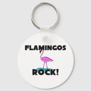 Chaveiro Flamingos Rock