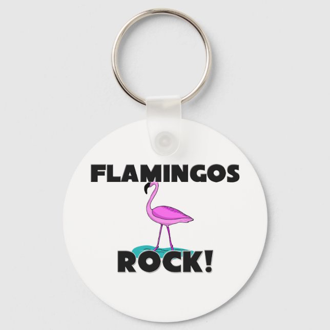 Chaveiro Flamingos Rock (Frente)