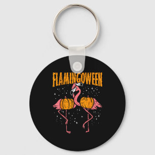 Chaveiro Flamingoween Abóbora Flamingos Pássaro Engraçado H