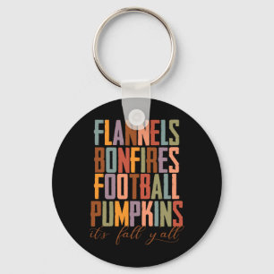 Chaveiro Flannels Bonfire Pegbyll Pumpkins É outono Y'al