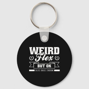 Chaveiro Flex Mas Ok Ehlers Danlos Black White Zebra Stri