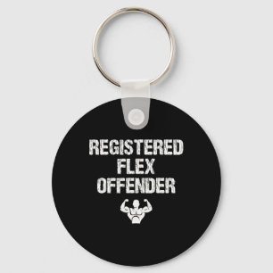 Chaveiro Flex Offender Registrado Funny Bodybuilding Workou