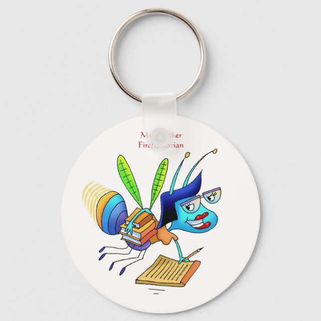 Chaveiro Flicker Fireflybrarian (Frente)