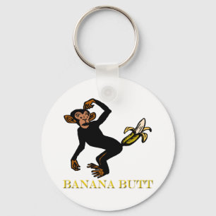 Chaveiro Fling Poo do amor do macaco engraçado