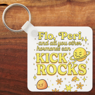 Chaveiro Flo & Peri Podem Chutar Pedras