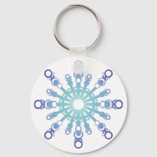 Chaveiro Floco azul IV