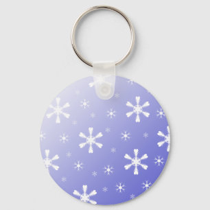 Chaveiro Floco de Neve Azul
