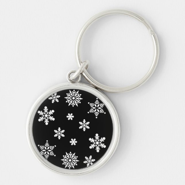 Chaveiro FLocos DE NEVE DE INVERNO (Frente)