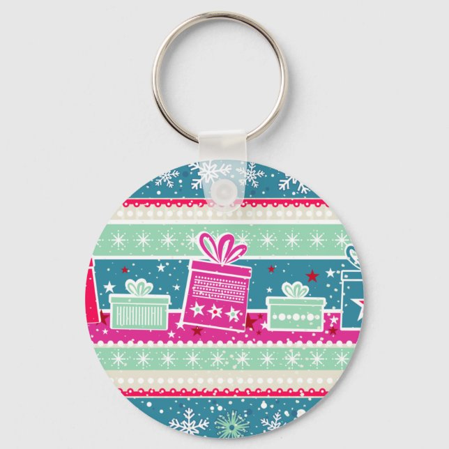 Chaveiro Flocos de neve personalizados e presentes (Frente)