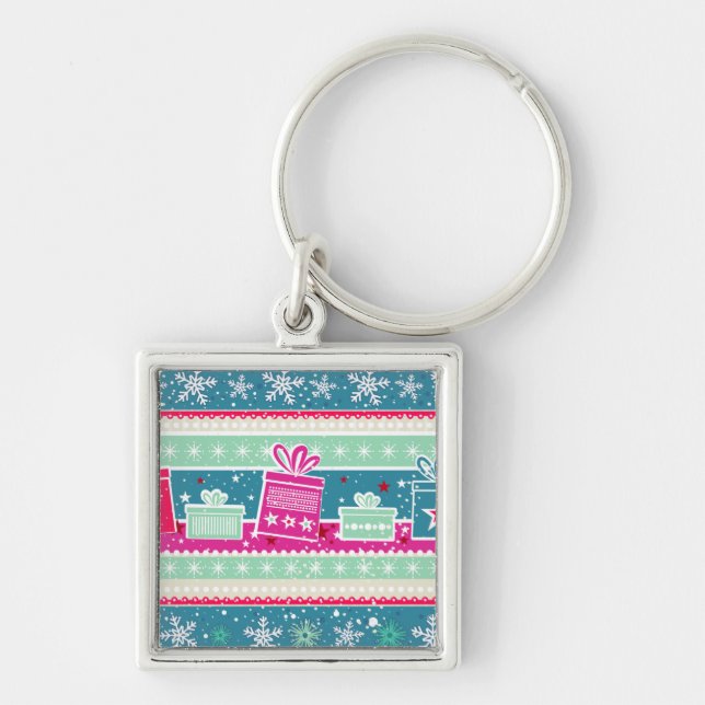 Chaveiro Flocos de neve personalizados e presentes (Frente)
