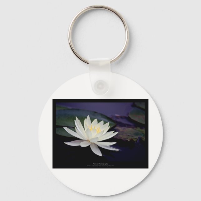 Chaveiro Flor 039 Lily White Water (Frente)