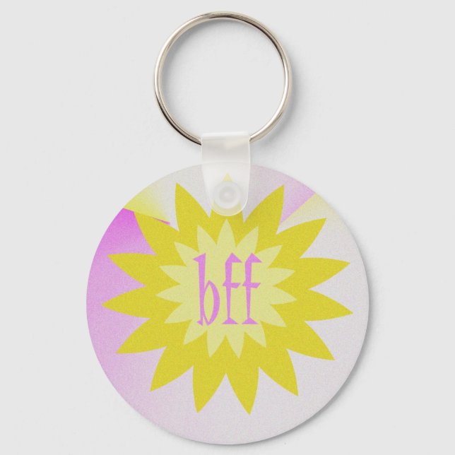 Chaveiro Flor amarela Bff (Frente)
