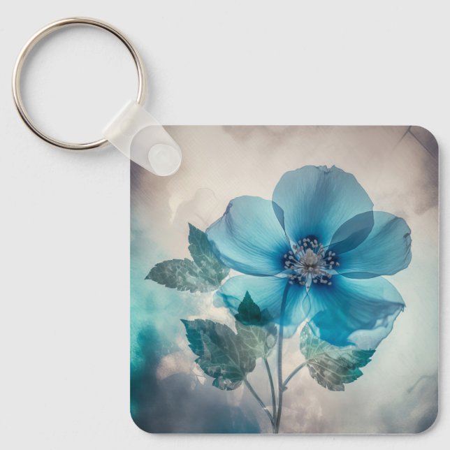 Chaveiro Flor Azul Eetéreo (Frente)