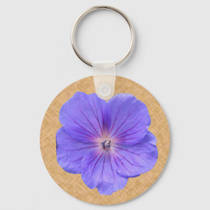 Chaveiro Flor Azul - Foto Geranium