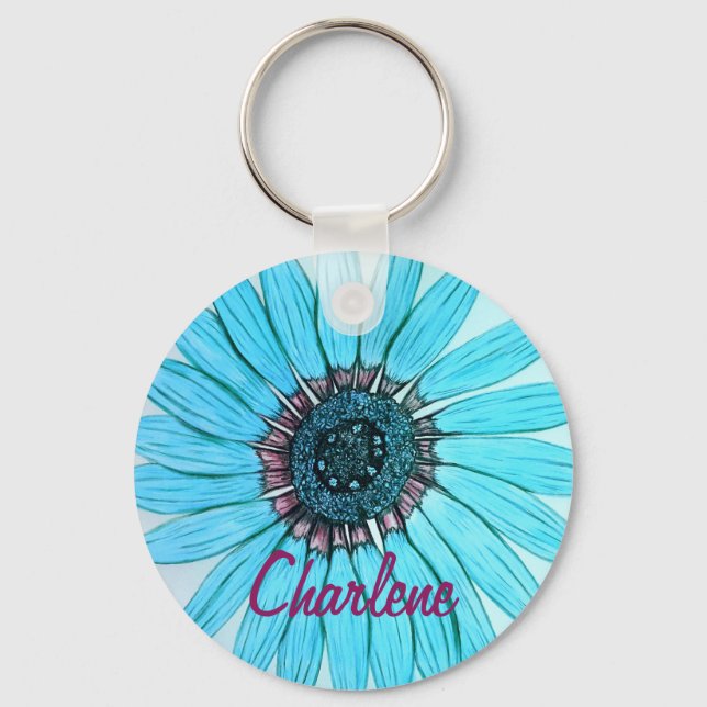 Chaveiro Flor Bela Personalizada (Frente)