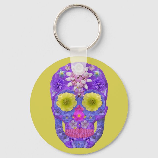 Chaveiro Flor - Caveira 5 (Frente)
