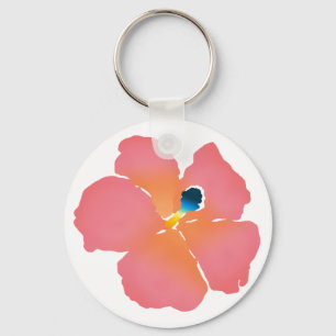 Chaveiro Flor cor-de-rosa do hibiscus