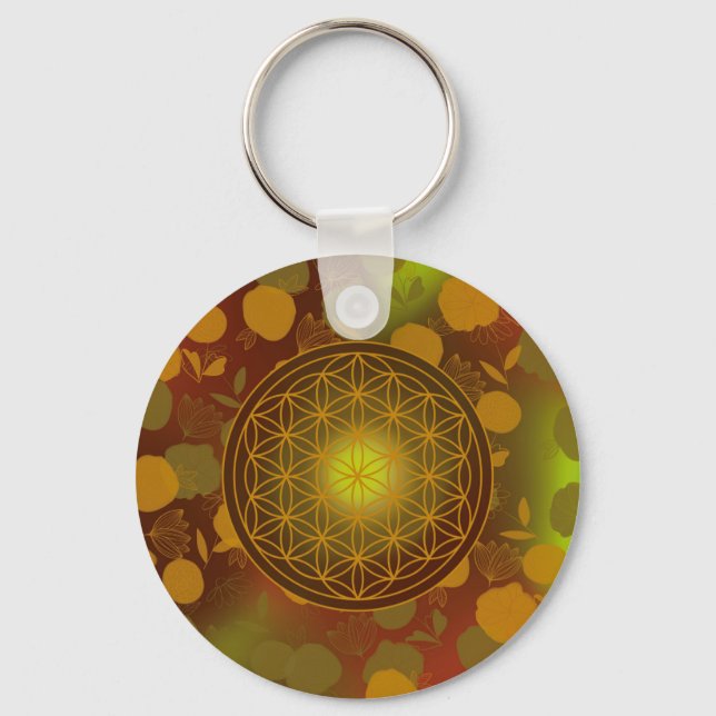 Chaveiro flor da vida, chakra,zen,geométrico sagrado, (Frente)
