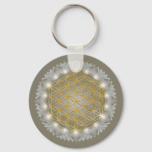 Chaveiro FLOR DA VIDA - Luz geométrica sagrada 1