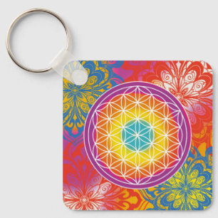 Chaveiro Flor da vida mandala zen