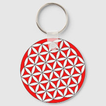 Flor da Vida Vermelha