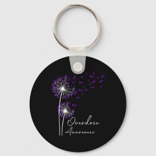 Chaveiro Flor Dandelion Faith Esperança Ama Sobredosagem Ro