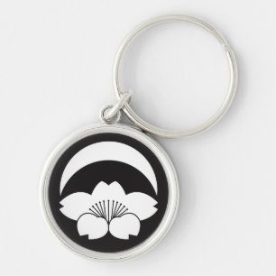 Chaveiro Flor de cerejeira sob a lua crescente