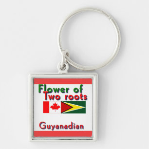 Chaveiro Flor de duas raizes guianês-canadenses