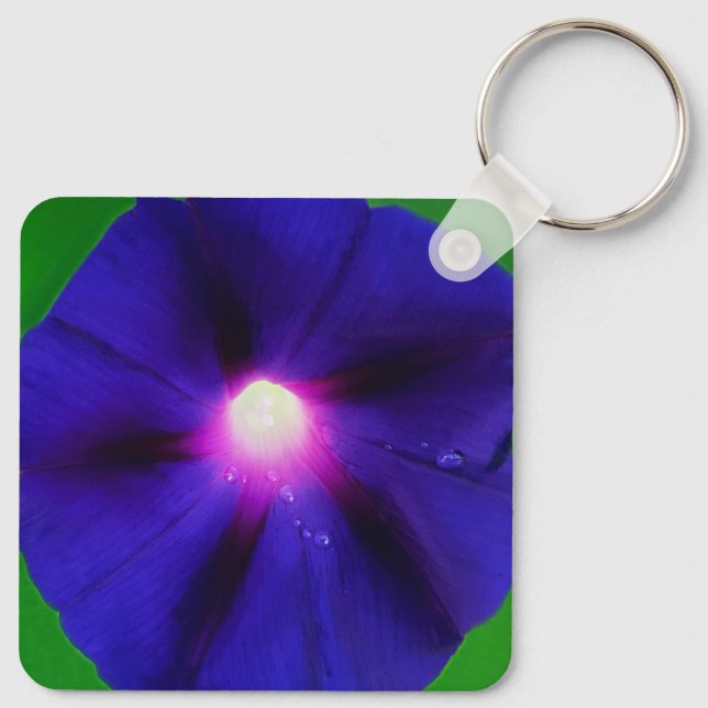 Chaveiro Flor de Ipoméia Roxa (Verso)