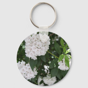 Chaveiro Flor de Laurel da Montanha Branca em Forma de Estr