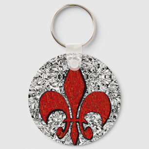 Chaveiro flor de lis