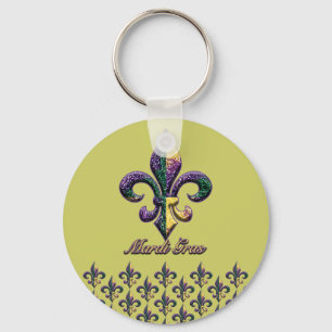 Chaveiro Flor de lis 2 do grânulo do carnaval