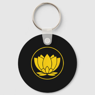 Chaveiro Flor de Lótus Amarela Espírito Yoga