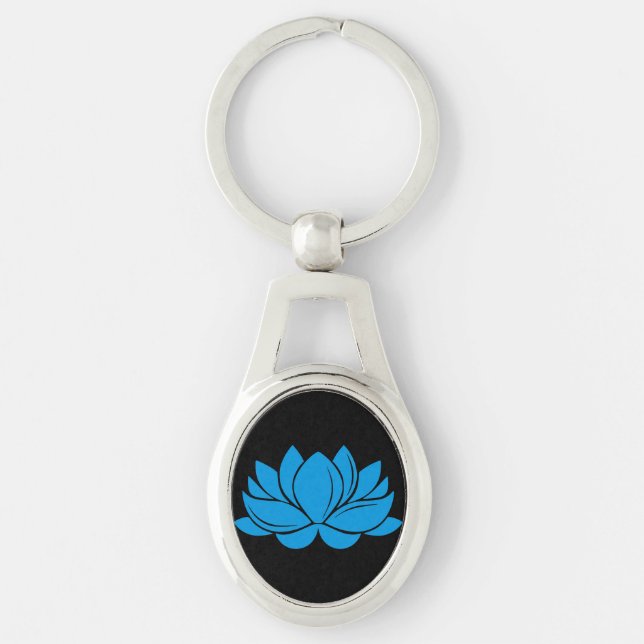 Chaveiro Flor de Lotus Azul (Frente)