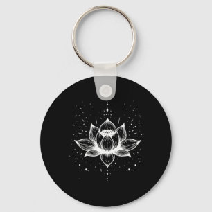 Chaveiro Flor de Lótus Bolso Mindfulness Minimalista Medita