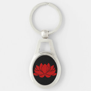 Chaveiro Flor de Lotus Vermelho