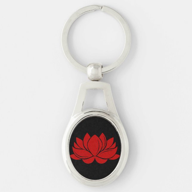Chaveiro Flor de Lotus Vermelho (Frente)