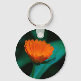 Chaveiro Flor de margarida laranja