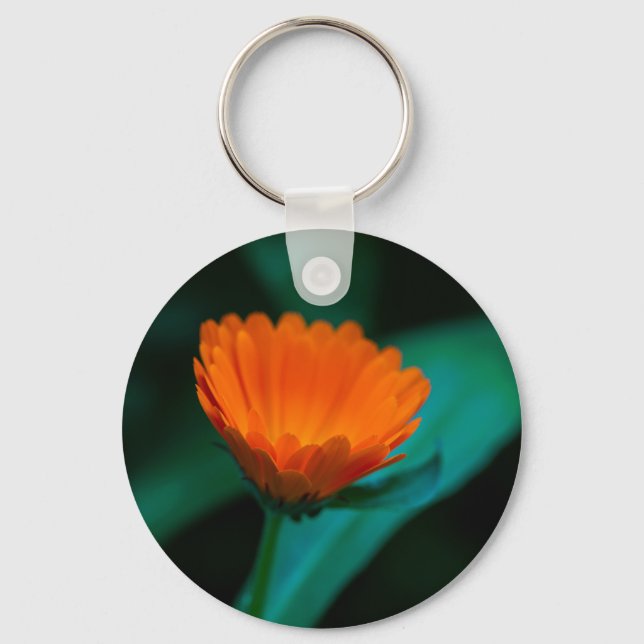 Chaveiro Flor de margarida laranja (Frente)