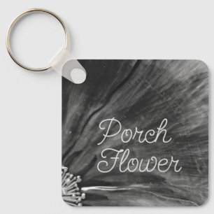 Chaveiro Flor de Portas / Preto e Branco /