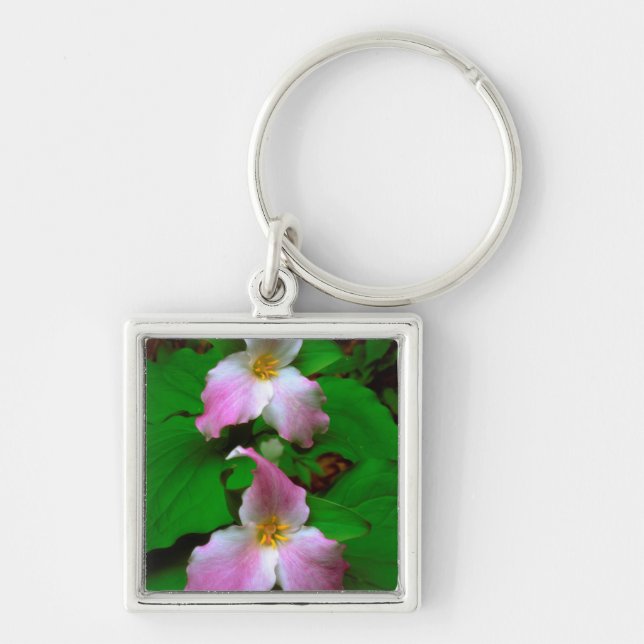 Chaveiro Flor de Trillium (Frente)