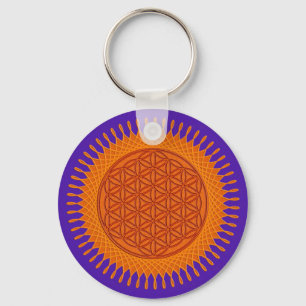 Chaveiro Flor De Vida / design ensolarado