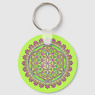Chaveiro Flor De Vida - Vintage Blossom Ornações 2