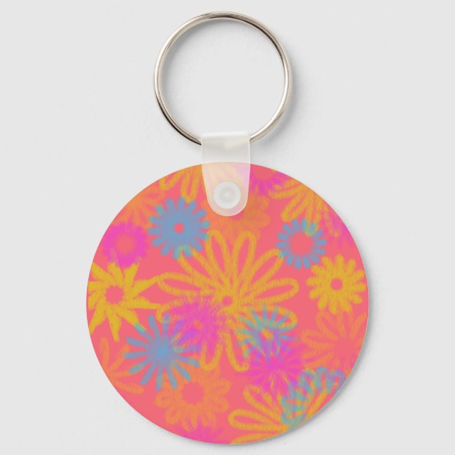 Chaveiro Flor, diversão brilhante (Frente)