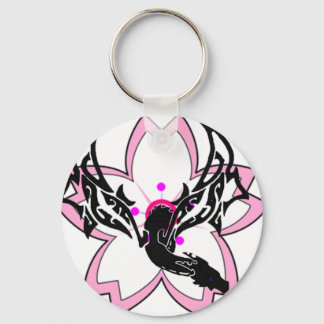 Chaveiro Flor Dragão - Flor de Cereja