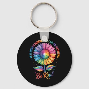 Chaveiro Flor Gentil Arco-íris Lgbtq Trans Bissexual Gay Lé