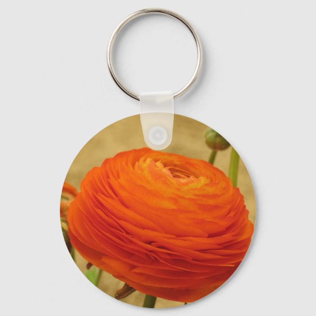 Chaveiro Flor Laranja (Frente)