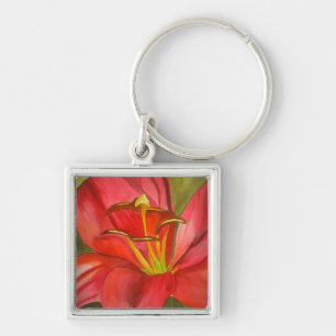 Chaveiro Flor lírio Alerta Vermelho