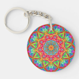 Chaveiro Flor Mandala Boho